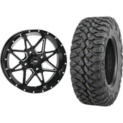 Set of 2 Mounted Wheel and Tire Kit Wheel: 15x7 4+3 4/156 Tire: 30x10-15 8 Ply