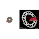 Front Steel and Rear Aluminum Sprocket Kit for OffRoad KAWASAKI KDX200 1983