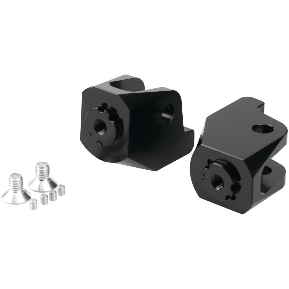 Puig Adjustable Footpeg Adaptors Rider Black - 20246N