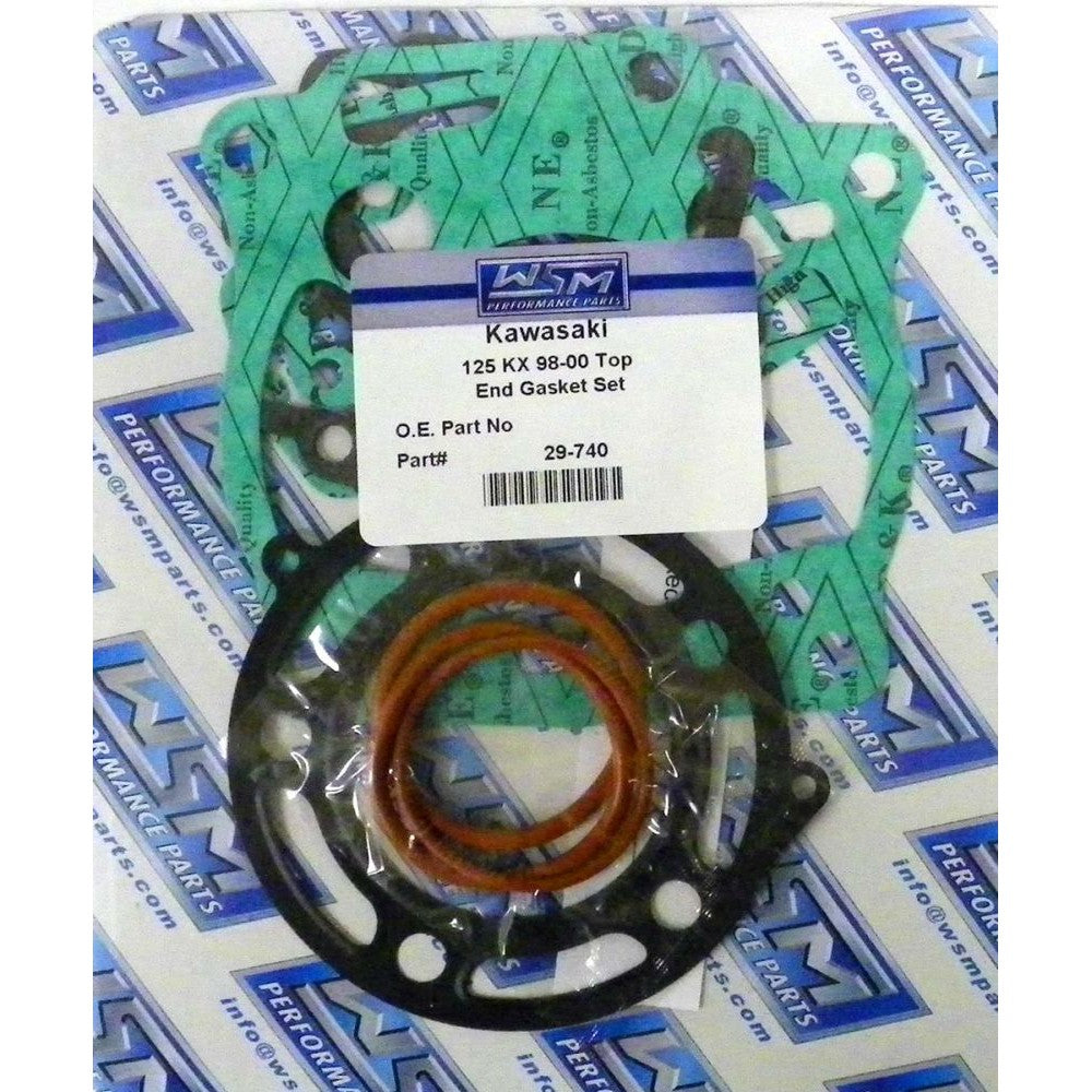 WSM Top End Gasket Kit For Kawasaki 125 KX 98-00 29-740