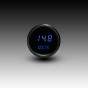 Intellitronix Voltmeter in Black Bezel - Blue