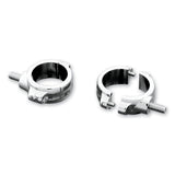 KURYAKYN STURDY CHROME UNIVERSAL 2 PIECE FORK MOUNTS FOR 54 TO 58 MM FORK TUBES