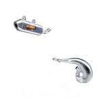 Tubo de escape FMF completo con grasa + núcleo de turbina, 2 silenciadores con supresión de chispas CR250R 2002