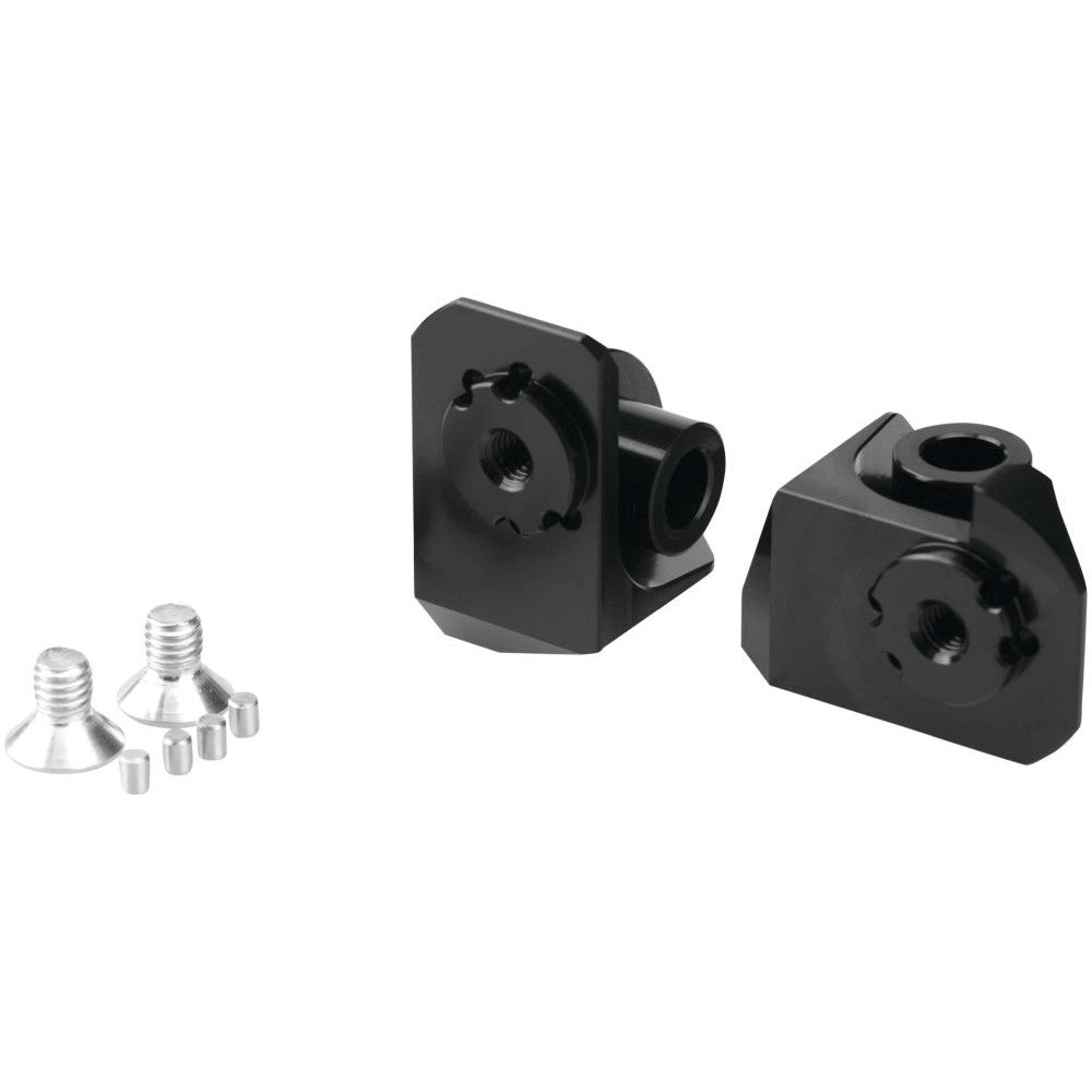 Puig Adjustable Footpeg Adaptors Rider Black - 20247N