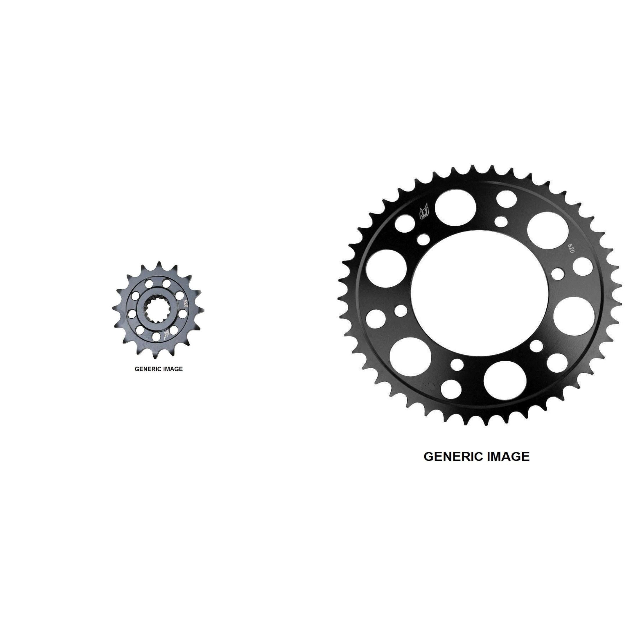 DRIVEN 520 Front & Rear Steel Sprocket Kit for Street YAMAHA YFZ-R3 2015-2016