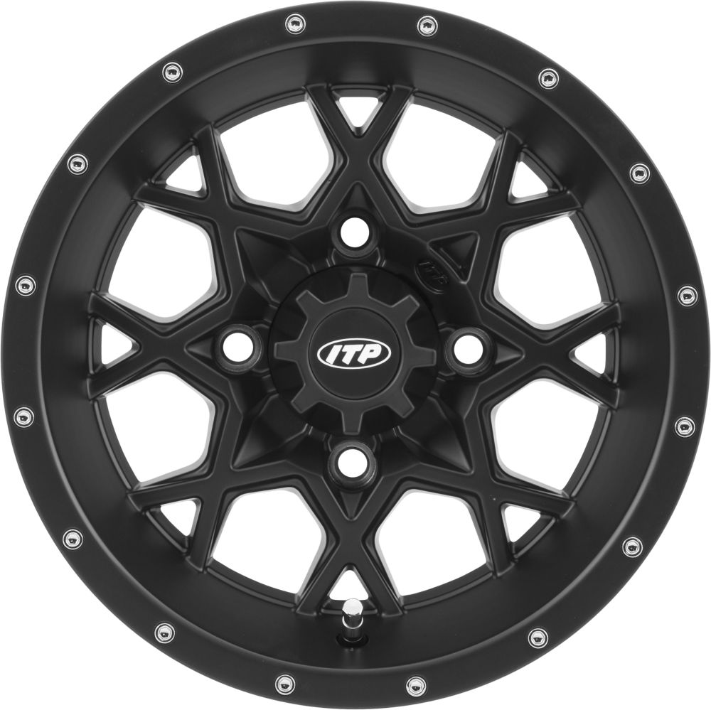 ITP Storm Series Hurricane Wheel Matte Black 12x7 4/137 5+2 1228633536B