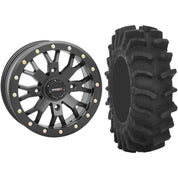 Set of 2 Mounted Wheel and Tire Kit Wheel: 14x7 4+3 4/156 Tire: 30x10-14 8 Ply
