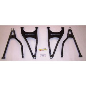 High Lifter Front Forward Upper And Lower Black Control Arms For Polaris Models MCFFA-RZR1-B