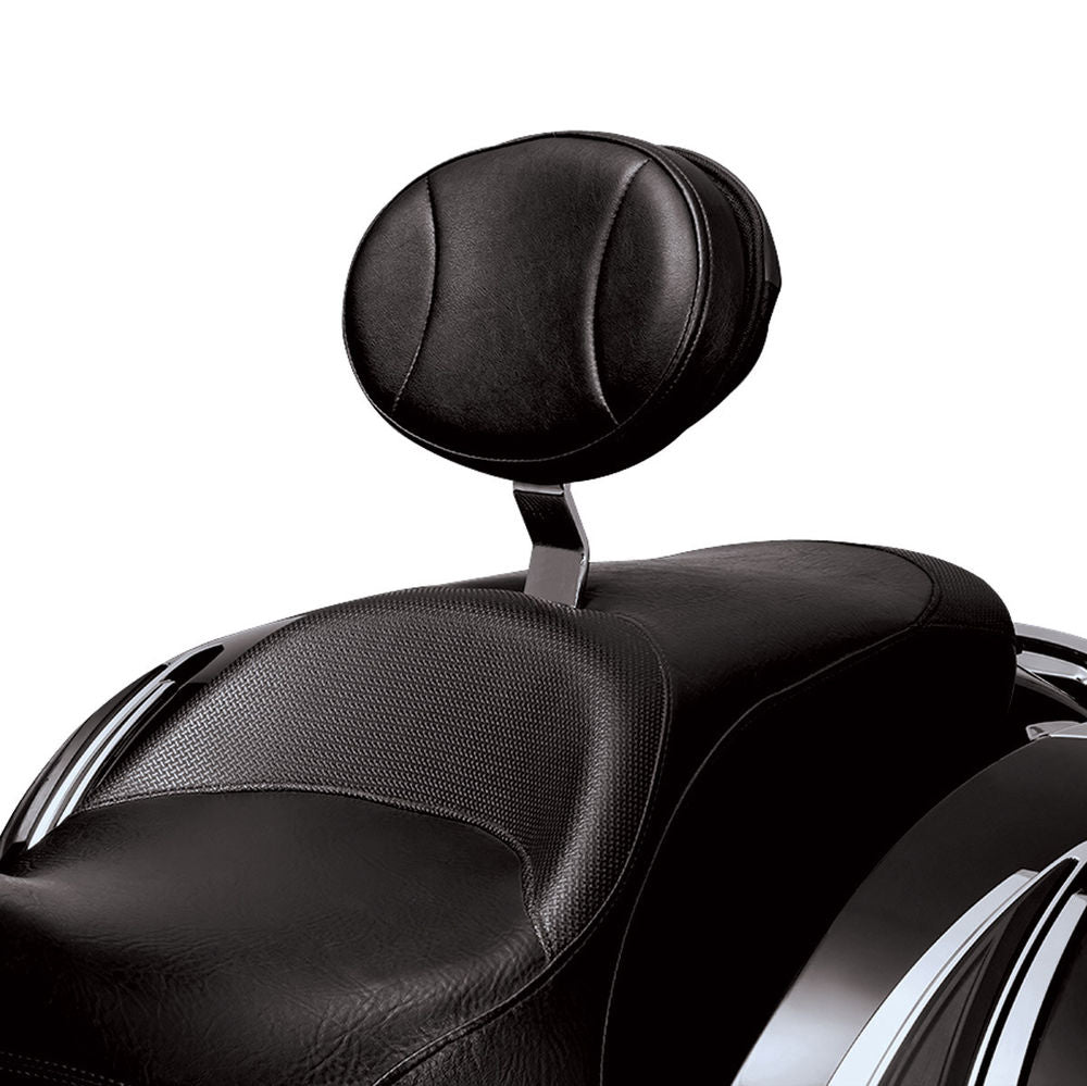 Kuryakyn Black Vinyl Plug N Go Play Driver Backrest w/ Pouch Victory Magnum 1656