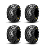Juego completo de neumáticos Maxxis RAZR2 Bias (6 capas) para ATV, 22x11-9 (4)