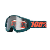 100% Gen1 Accuri OTG Goggles Gunmetal with Clear Lens - 50204-025-02