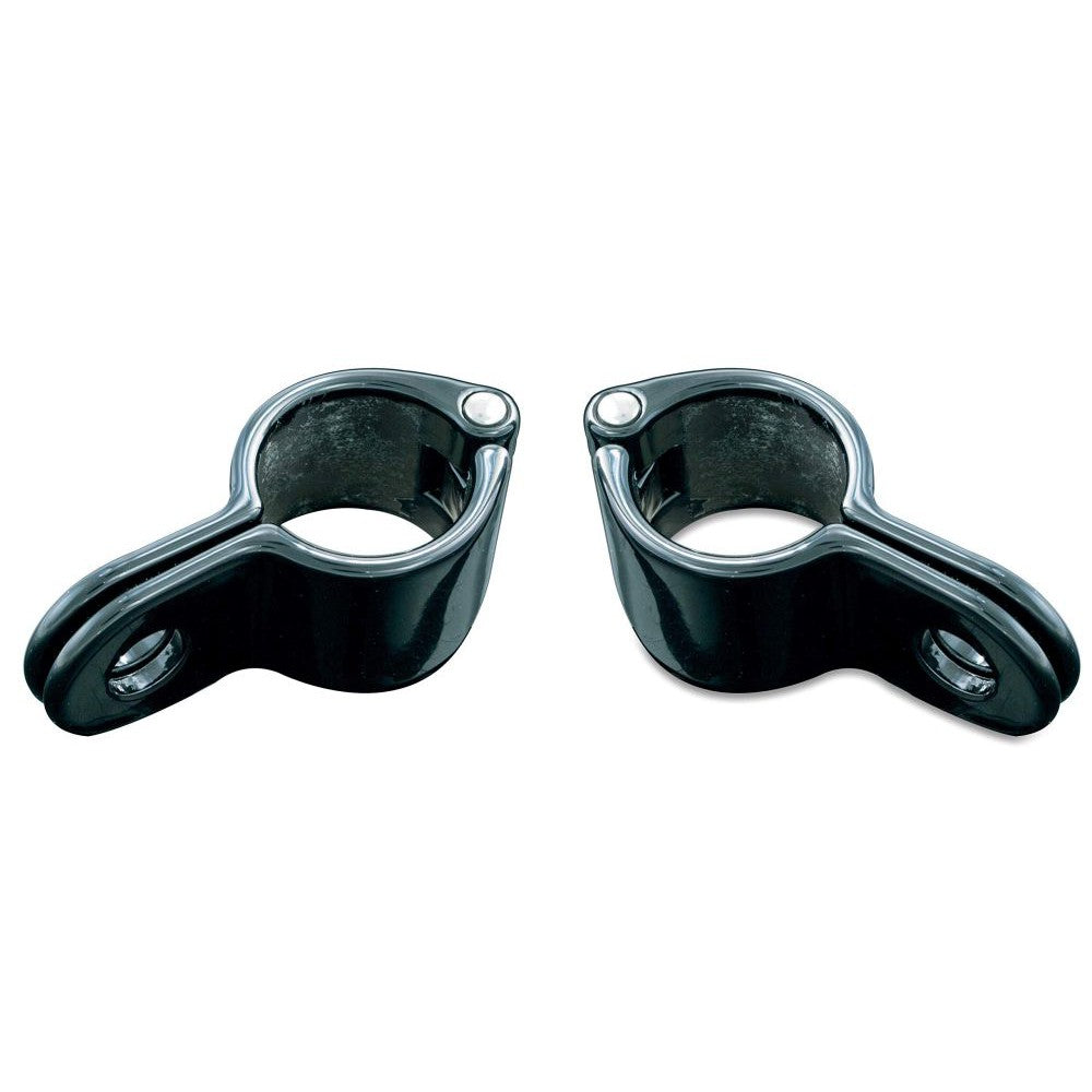 Kuryakyn Magnum Quick Clamps Gloss Black 1"