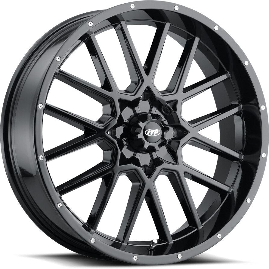 ITP Storm Series Hurricane Wheel Matte Black 18x6.5 4/137 4+2.5 1822515705B