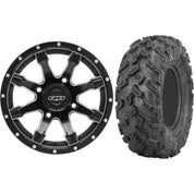 Set of 2 Mounted Wheel and Tire Kit Wheel: 14x7 5+2 4/137 Tire: 26x9-14 6 Ply