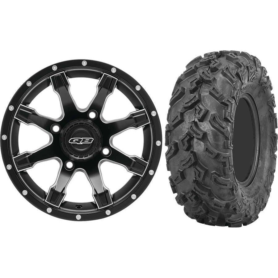 Set of 2 Mounted Wheel and Tire Kit Wheel: 14x7 5+2 4/137 Tire: 26x9-14 6 Ply
