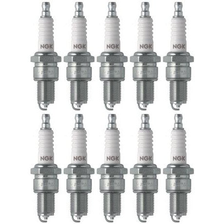 Set of 10 NGK Standard Spark Plugs for Yamaha SR250T 1981 Engine 250cc