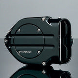 Kuryakyn 9971 Black Blood Groove Hypercharger w/ Black Butterflies