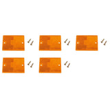 Set of 5 Lens Amber Side Marker