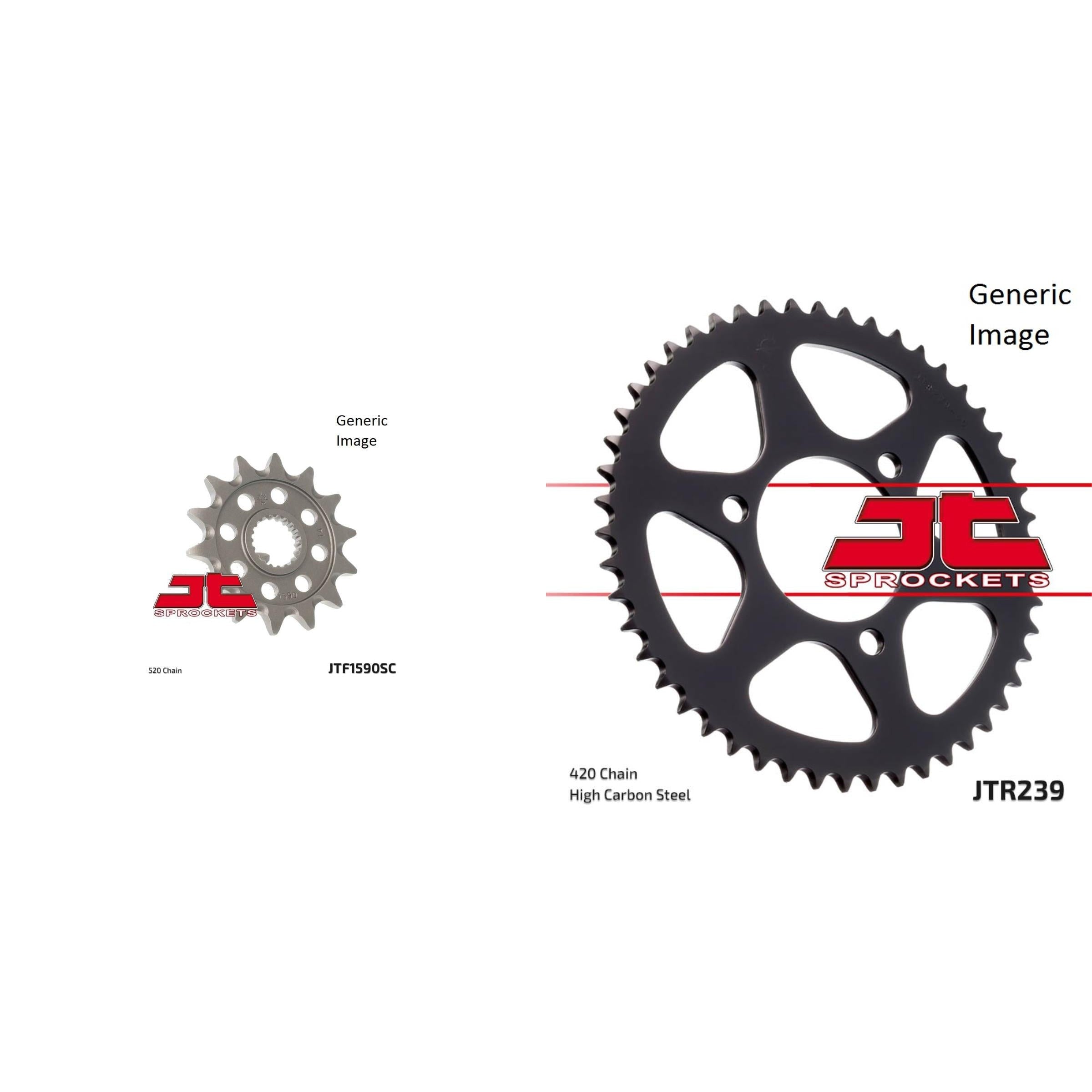 Front and Rear Steel Sprocket Kit for OffRoad YAMAHA WR250 X 2008-2012