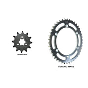 SUNSTAR Front and Rear Steel Sprocket Kit for OFFROAD KAWASAKI KX125M 2004-2005