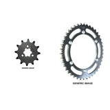 SUNSTAR Front and Rear Steel Sprocket Kit for OFFROAD KAWASAKI KX125M 2004-2005