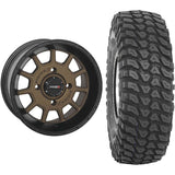 Set of 2 Mounted Wheel and Tire Kit Wheel: 15x7 5+2 4/137 Tire: 32x10-15 8 Ply