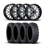 Rines ITP Hurricane de 20" mecanizados en negro y neumáticos Versa Cross XTR [35x10-20]
