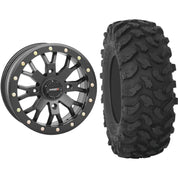Set of 2 Mounted Wheel and Tire Kit Wheel: 15x7 6+1 4/137 Tire: 32x10-15 8 Ply