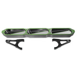 Modquad Bezel Billet 3-Panel Mirrors Green