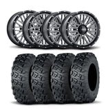 Rines ITP Momentum de 18" mecanizados en negro y neumáticos Versa Cross XTR [33x10-18]