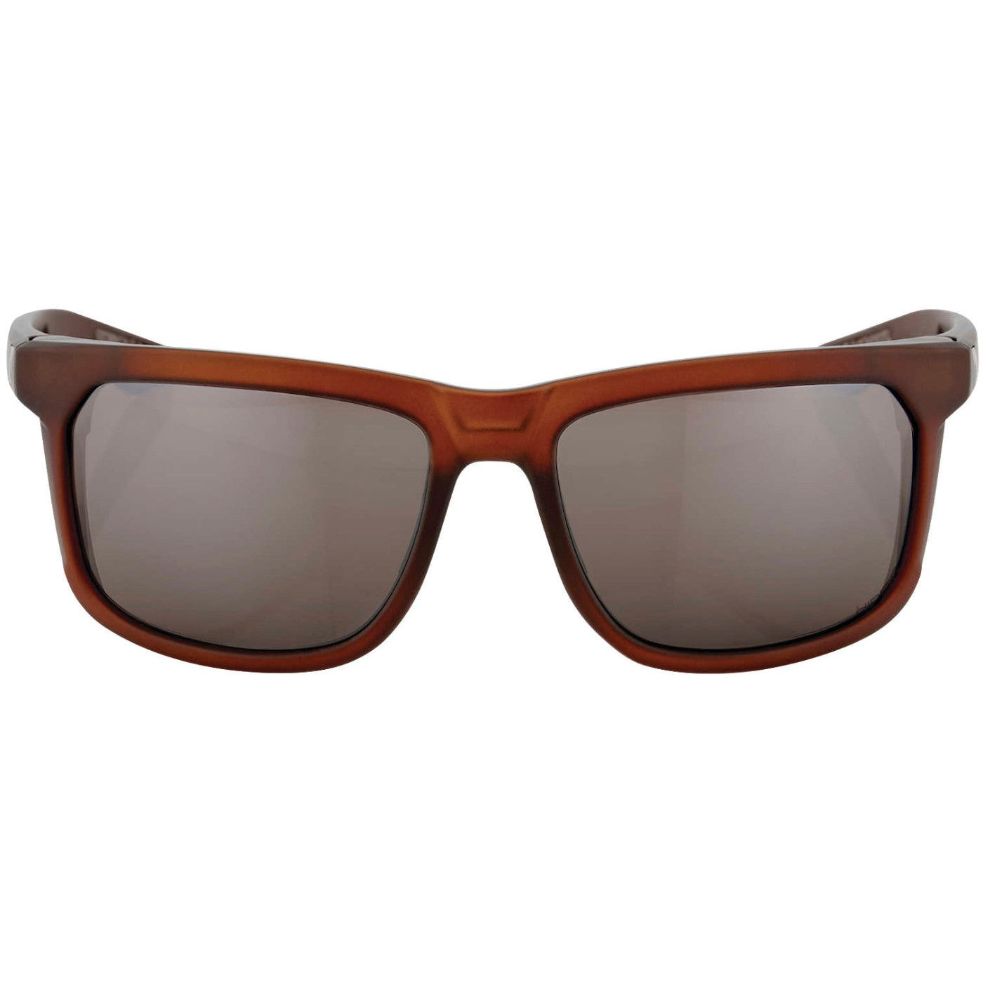 100% Hakan Sunglasses Soft Tact Rootbeer with Silver Mirror HiPer Lens - 61036-139-75