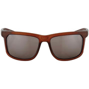 100% Hakan Sunglasses Soft Tact Rootbeer with Silver Mirror HiPer Lens - 61036-139-75