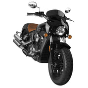 National Cycle Dark Gray Wave QR Quick Release Fairing With Black Mount Kit. Straight Forks