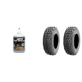 Juego de 2 neumáticos traseros ITP Holeshot XCR 20x11-9 de 6 capas con sellador QUADBOSS