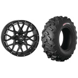 Set of 2 Mounted Wheel and Tire Kit Wheel: 14x7 4+3 4/156 Tire: 26x9-14 8 Ply