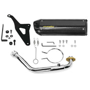Two Brothers Racing Storm Series Hurricane Carbon Fiber Full System Exhaust For Yamaha Zuma 50 YW50 2009-2015