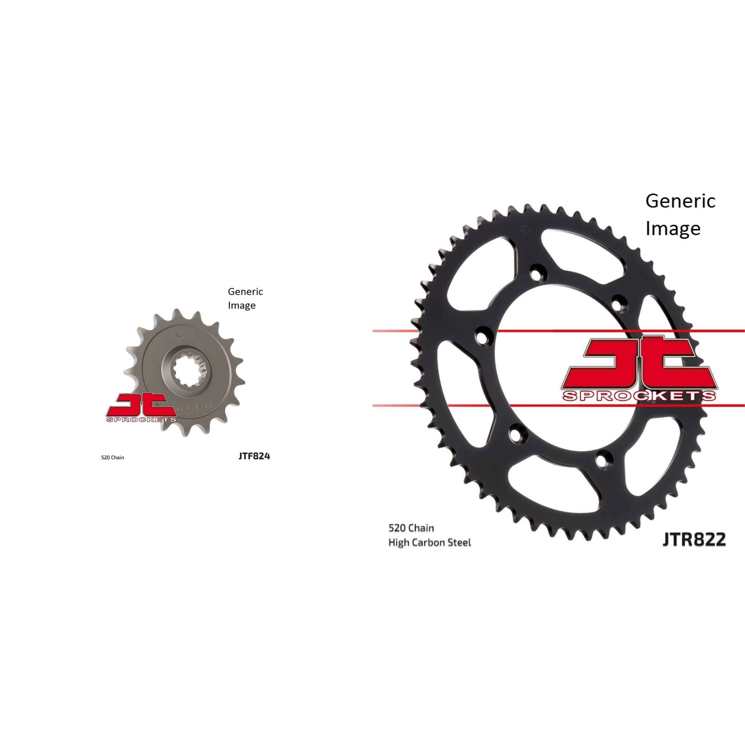 Front and Rear Steel Sprocket Kit for OffRoad HUSQVARNA 510 SMR 2005