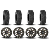 Rines System 3 ST-3 con beadlock simulado de bronce de 15" y neumáticos XC450 [32x10R-15]