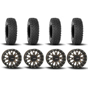 System 3 ST-3 Simulated Beadlock Bronze 15" Wheels And XC450 Tires [33x10R-15]