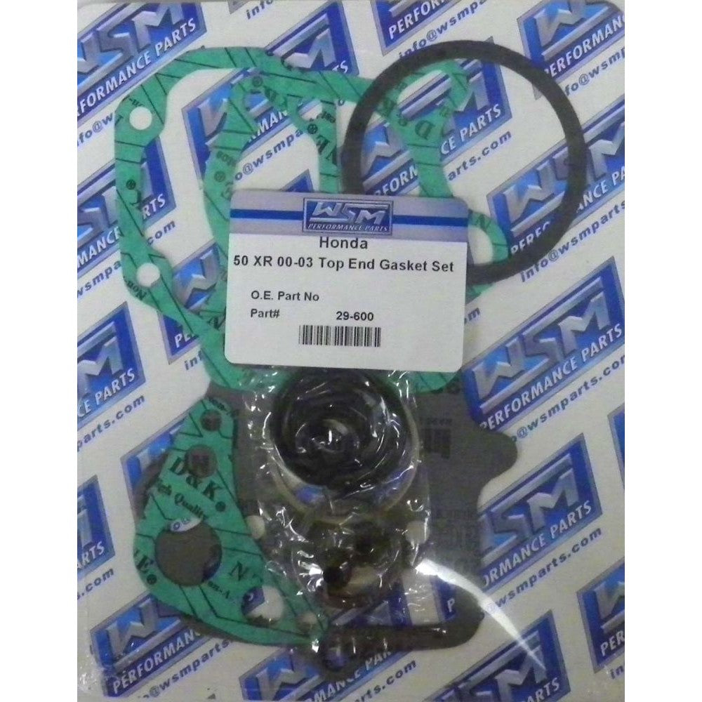 WSM Top End Gasket Kit For Honda 50 CRF-F / XR 00-21 29-600