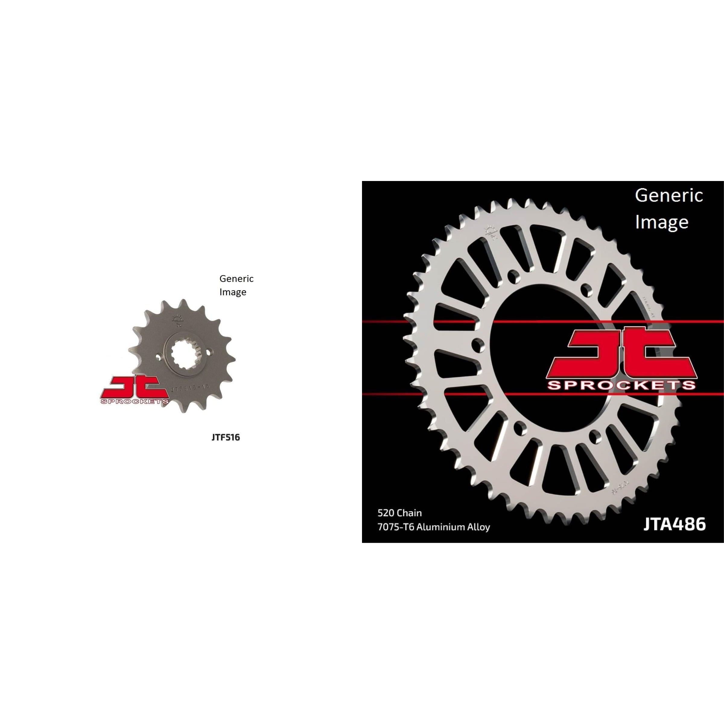 Front & Rear Sprocket Kit for KAWASAKI EX250 Ninja 250 R 2008-2012