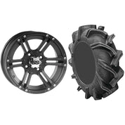Set of 2 Mounted Wheel and Tire Kit Wheel: 14x6 4+2 4/110 Tire: 29.5x9-14 6 Ply