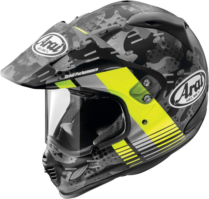Arai Helmets Helmets 2XL / Frost Fluorescent Yellow Arai XD4 Cover Dual-Sport Helmet
