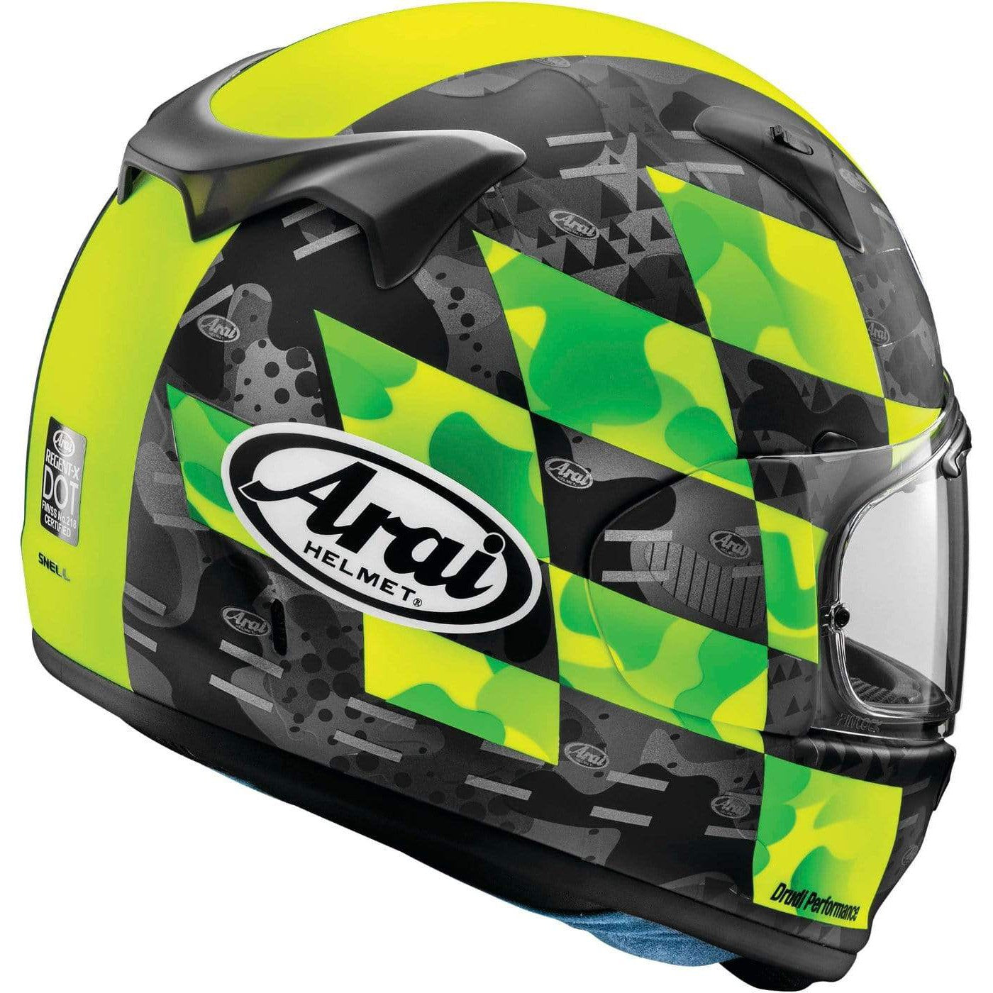 arai helmet green Arai Regent-X Patch Motorcycle Helmet – Lionparts Powersports