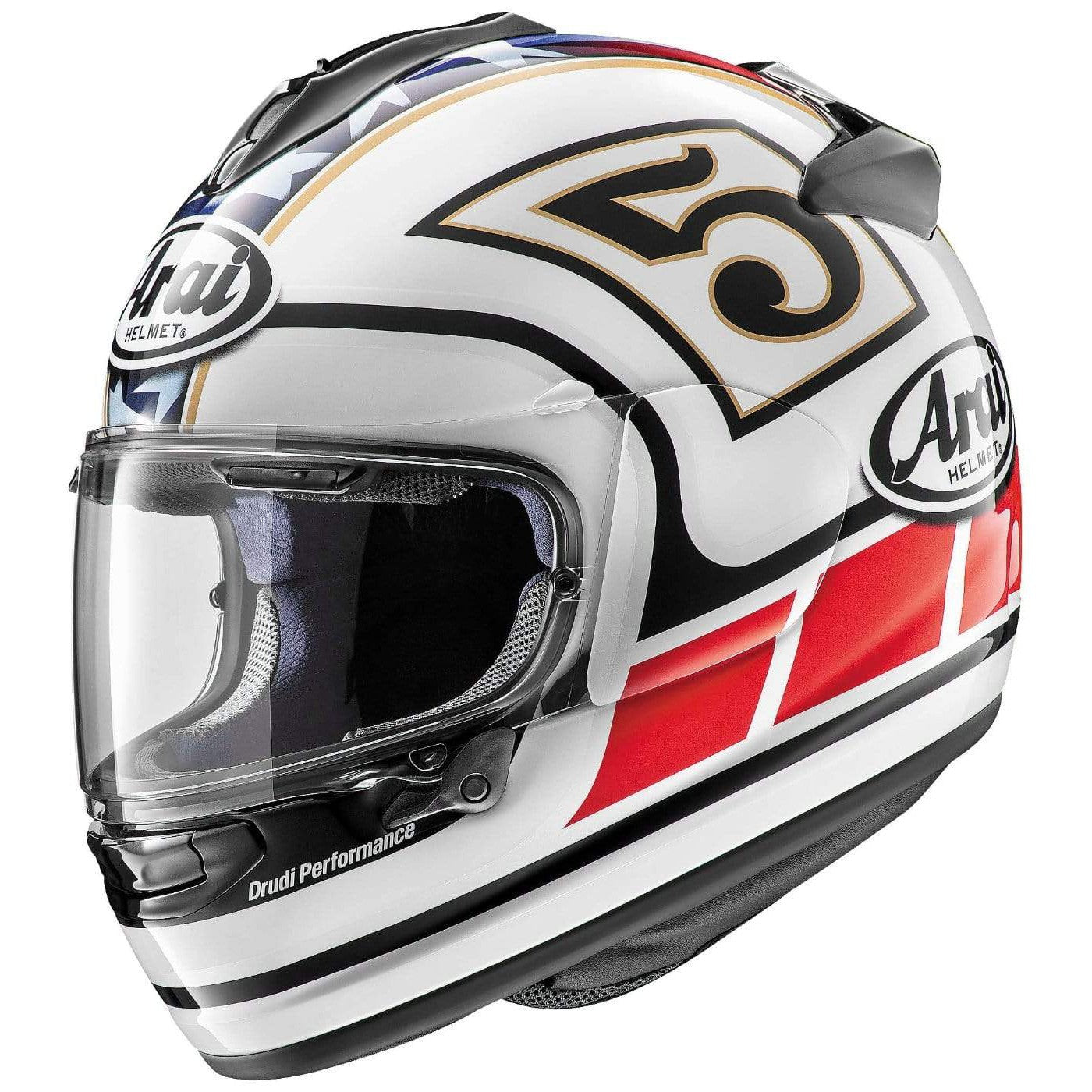  White (2020) Arai DT-X Edwards Legend Motorcycle Helmet