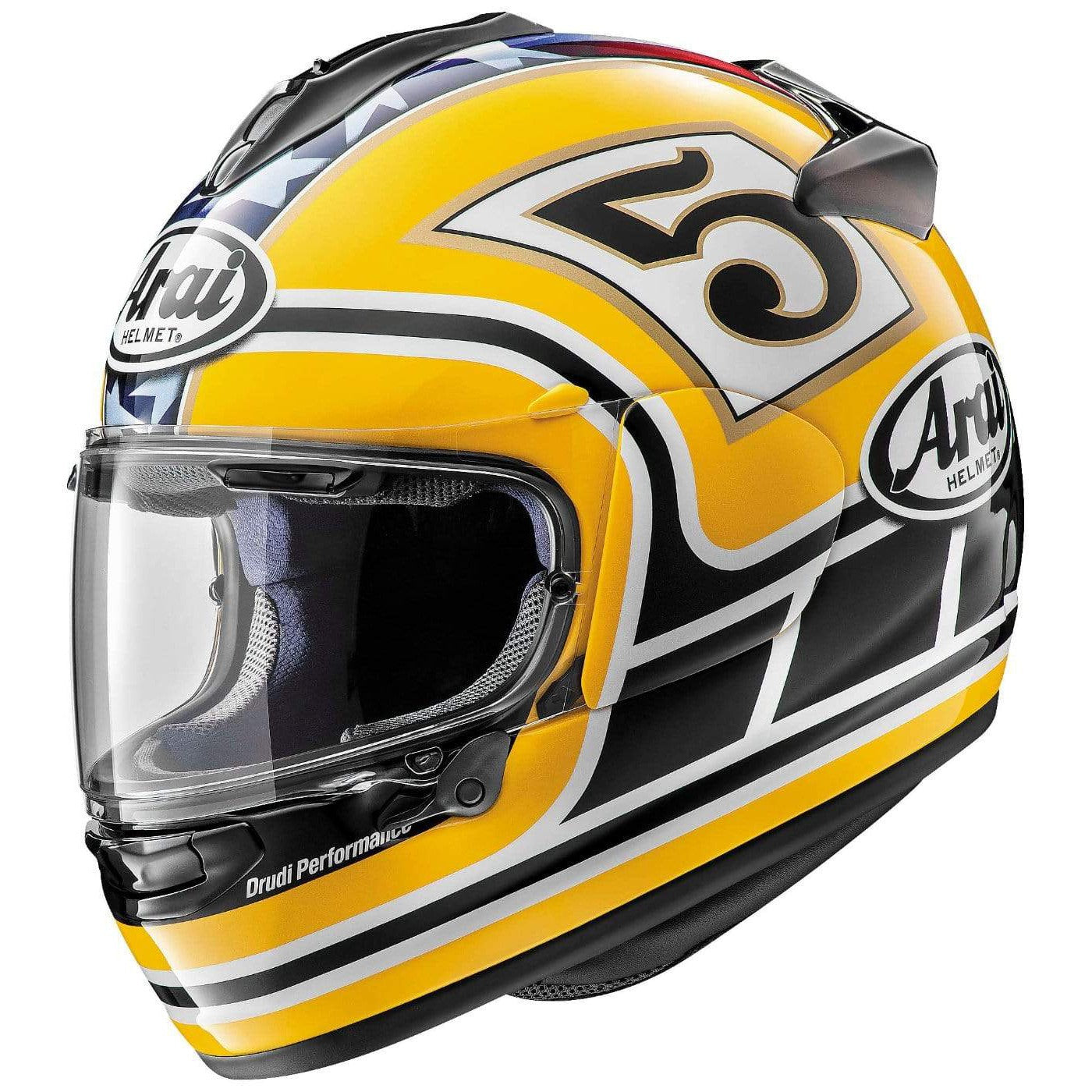 Arai Helmets Helmets LG / Yellow (2020) Arai DT-X Edwards Legend Motorcycle Helmet