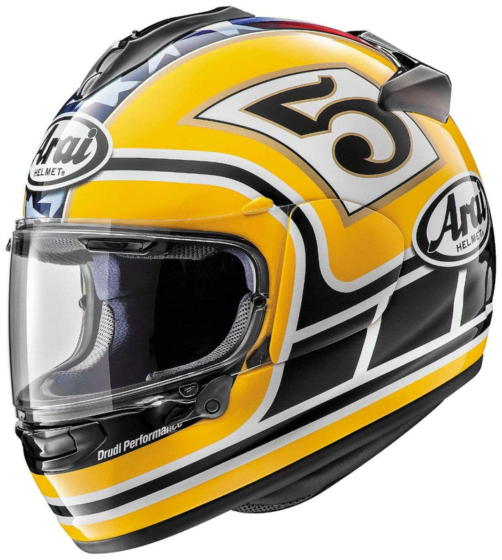 Arai Helmets Helmets LG / Yellow (2020) Arai DT-X Edwards Legend Motorcycle Helmet