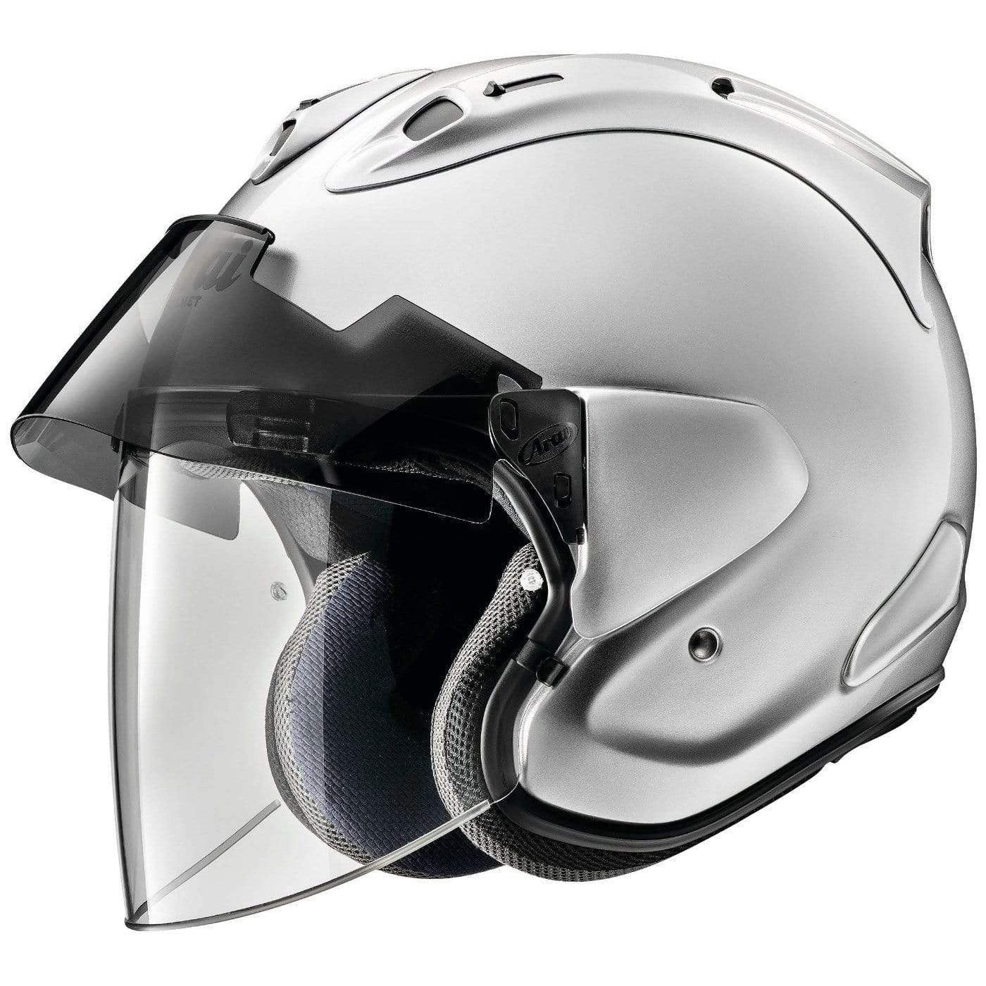  Aluminum Silver Arai Ram-X Solid Motorcycle Helmet
