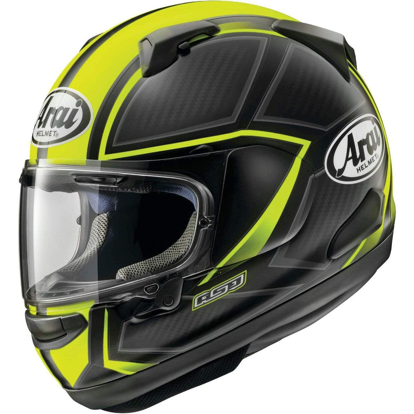 Arai Helmets Helmets SM / Fluorescent Yellow (2020) Arai Quantum-X Spine Motorcycle Helmet