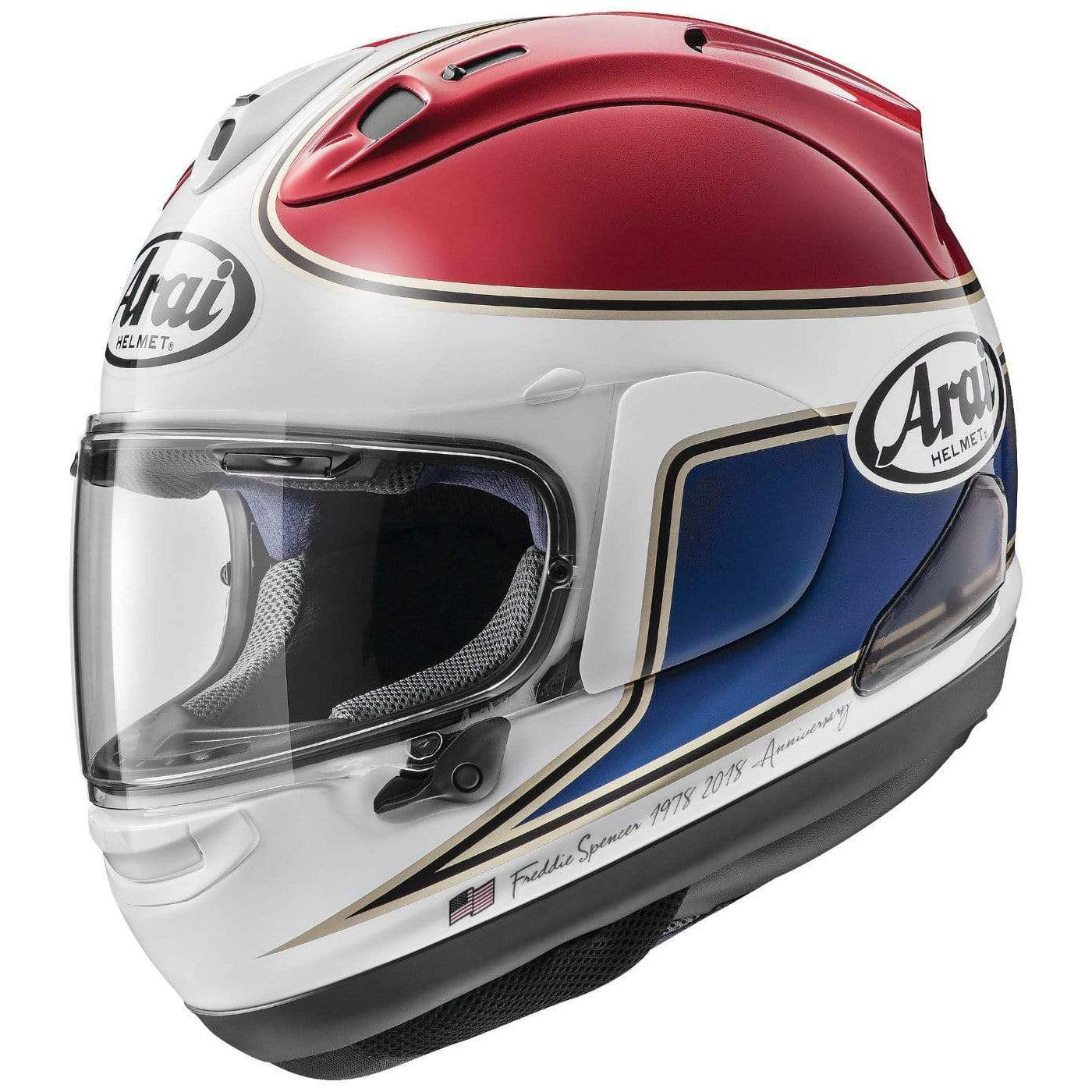  Red Arai Corsair-X Spencer 40th Motorcycle Helmet